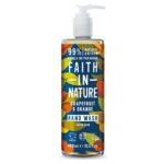 Faith In Nature Natural Grapefruit and Orange Hand Wash Invigorating Vegan and Cruelty Free No SLS or Parabens 400 ml