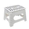 ZYBUX - 11" Folding Step Stool | Lightweight Plastic - Foldable Step Stool Non Slip Stools for Bathroom Bedroom Kitchen Steps Fold Away | Indoor