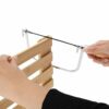 Coping Saw with 5 Saw Blade, Multi Purpose Adjustable Handsaws Hand Garden Tool Metal String Cutter Saw with Wood Handle for Wood Woodworking