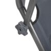 Homecall XXL Aluminium Sun Lounger with Sun Roof Three-Legged Beach bed 200x70 cm Maximum Load 150 kg, Grey textilene, Quick Dry Foam