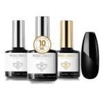 Modelones Matte Gel Top Coat With Base Top Coat Gel Nail Polish No Wipe Top Coat LED Nail Lamp Needed Soak Off Varnish 3x10ml High Gloss Shiny an