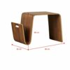 EYHLKM Designer Coffee Table Simple And Stylish Coffee Shop Large Living Room Modern Creative Solid Wood Nordic Side Table Small