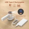 Cosicosy Fabric Shaver, Bobble Remover for Clothes Lint Remover Debobbler Clothes Shaver LED Digital Display 2-In-1 Lint Roller Wool Defuzzer Flu