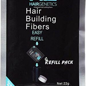 Hair Genetics Hair Building fibres Large 22g Refill Pack Light Brown