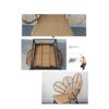 Bistro Set Outdoor Balcony Table And Chairs Set Simple Iron Backrest Set Of Three Combination Garden Furniture Set Does Not Contain Accessories P