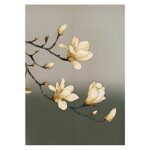 Japanese Noren Doorway Curtain Tapestry Traditional Chinese Magnolia Ink Painting Printed Door Curtain Watercolor Room Divider Home Decoration 29