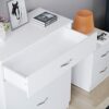 Vida Designs White Chest of Drawers, 5 Drawer With Metal Handles and Runners, Unique Anti-Bowing Drawer Support, Riano Bedroom Furniture