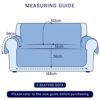 subrtex Quilted Sofa Cover Reversible Sofa Protector 3 Seaters Armchair Cover with Adjustable Elastic Straps, Side Storage Pocket (Sofa,Sand) (So