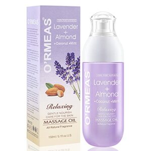 Massage Oil For Warming Relaxing Joint Pain Relief Sensual Massage Oil Lavender Almond Peppermint And Coconut Massage Oils For Massage Therapy Mo