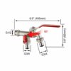 Ibergrif M22203 Double Garden Tap with Connector, G1/2 Inch Inlet and Two G3/4 Inch Outlet Outside Taps, Antifreeze -10 ℃, High Temperature Resis