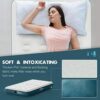 JHUNSWEN Camping Air Mattress, Raised Surface Air Bed with Carry Bag Durable Blow Up Bed Portable Inflatable for Tents Travel Home Guests 330lb M