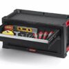 KETER 7 Drawer Trolley Module - Workshop Trolley for Small and Large Tools - Removable Swivel Castors with Brakes, 3 Removable Castors - Locking