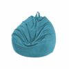 Kisbeibi Bean Bag Chair Cover No Filler Washable Ultra Soft Corduroy Sturdy Beanbag CoverBluesize70x80cm