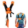 YOUSHARES Strimmer Harness Padded - Petrol Strimmer Strap with Double Shoulder Nylon Belt Adjustable for Brush Cutter or Gardenning Stihl Strimme