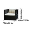 Patio Sofas Outdoor Sofa Cover AllWeather Modular Sofa Garden Combination Dialogue Set Color  Style 4 Style 5