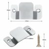 SONGTIY 4PCS Sectional Couch Connectors Furniture Connector, Premium Metal Sofa Interlocking Sofa Connector Bracket with Screws, Suitable for Lov