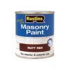 RUSTINS Masonry Paint Matt White 500ml