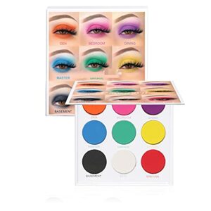 Highly Pigmented Eyeshadow Palette Colorful Rainbow Matte Eye Shadow Palette 8 Color Bright Eye Makeup Palette Long Lasting Waterproof Crueltyfre