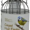 Green Jem Dome Caged Peanut Wild Bird Feeder, Designed To Deter Squirrels And Also Larger Garden Birds Such As Pigeons And Doves.