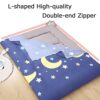 Japanese Futon Cover with Zipper 100% Cotton Cover for Traditional Floor Futon Mattress Removable Washable Without Mattress