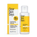 Clear Skin Days Hyaluronic Acid Glycolic Acid  Salicylic Acid Clarifying Serum  AHA BHA Serum  Spot Blemish  Acne Treatment  Hydrating and Cleari