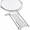 Wenko Power-Loc Telescopic Cosmetic Mirror Elegance-Adjustable, Fixing Without Drilling, Steel, Silver Shiny, 56 x 18.5 x 35.5 cm