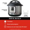 Instant Pot DUO 60 Duo 7-in-1 Smart Cooker, 5.7L - Pressure Cooker, Slow Cooker, Rice Cooker, Sauté Pan, Yoghurt Maker, Steamer and Food Warmer,