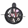 MUXItrade Lazy Drawstring Make up Bag Portable Large Travel Cosmetic Bag Pouch Travel Makeup Pouch Storage Organiser For Women Girl Black