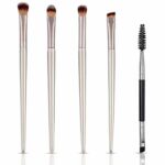KELYDI Eye Makeup Brushes Set 5pcs Makeup BrushBeauty Tools for Eye Shadow Eyebrow Eyelash Mixed Foundation Concealer