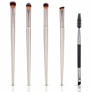 KELYDI Eye Makeup Brushes Set 5pcs Makeup BrushBeauty Tools for Eye Shadow Eyebrow Eyelash Mixed Foundation Concealer