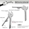 6-in-1 Multi-Functional Keychain Multi-Tool, Portable Multifunctional Foldable Mini Bottle Opener Screwdriver Tool, Multifunctional Keychain Tool
