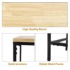 xuejuanshop end tables Narrow Console Table 40.5 Industrial Hallway Tables for Living Room Entryway scratchresistant metal frame Narrow Sofa Tabl