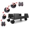 Beowanzk Computer Tower Stand,Adjustable PC Tower Stand Holder with Rolling Caster Wheels,Adjustable Mobile CPU Stand for Floor Carpet Gaming PC