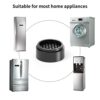 Ezprotekt 8 Pack Adjustable Furniture Risers, Bed Risers 1 inch Round Heavy Duty Anti Slip Rubber, Stackable Washing Machine Riser Creates an Add