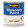 RUSTINS Masonry Paint Matt White 500ml