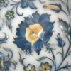 21 x 21 Inches Round Shape White Marble Sofa Center Table to add Royal Look in your Home Floral Pattern Inlay Work Coffee Table Top