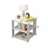JJZXD Mini Simple Modern Bedstand Wood Night Table Living Room Bedside Cabinet Bedroom Nightstand Storage Cabinet Home Furniture Color  C