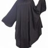Professional Salon Client Hair Cutting Cape Gown Barber Haircut Cape with Sleeves  Black