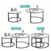 Round Coffee Table Coffee Table Coffee Table Marble Set  Side Table Set of 2  Nest of Tables as Living RoomSofaBedroomHallwayOffice Waiting Table