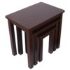 Aurotrice Nest of Table set of 3 Tables Side End Coffee Table for Home Office Living Room
