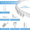 Ceiling Curtain Track Flexible Curtain Track Ceiling Track for Curtains Bendable Curtain Track Ceiling Wall Mount 9.8Ft Curved Curtain Track Syst