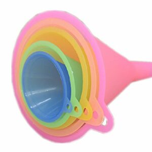 Kitchen Rainbow Colors Set-5 Pieces Cooking (67, 83, 98,110 and 125 mm) Funnel 1