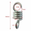 2 Pieces Hammock Spring, Hardened Galvanized Steel Extension Spring for Hanging Hammock Chairs and Porch Swings