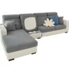 Super Stretch Sofa Cover 1 2 3 4 Seater L Shape, WearResistant Spandex Corner Sofa Cover Non Slip Sofa Slipcovers with Elastic Bottom, Great for