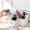 JIUJ Beauty Multifunction Makeup Jewelry Organiser Cosmetic Accessories Make Up Storage Boxes White