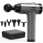 Massage Gun Deep Tissue, AERLANG Massage Gun, 20 Speed Handheld Muscle Massage Gun, Percussion Massager with 6 Massage Heads for Body Muscle Mass