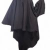 Professional Salon Client Hair Cutting Cape Gown Barber Haircut Cape with Sleeves  Black