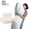 SHANGRONG 7ft Giant Bean Bag Chair Portable Living Room Lazy Sofa Large Giant Huge Fluffy Bean Bag Chair Cover Only Without Filling Storage Soft