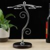 FIAMER Countertop Wine Glass Holder Tabletop Stemware Storage Rack Air Drying System Kitchen Bar Storage Rack Desktop Goblet Storage Rack Metal G