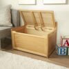 Melissa & Doug Furniture Wooden Toy Chest - Honey